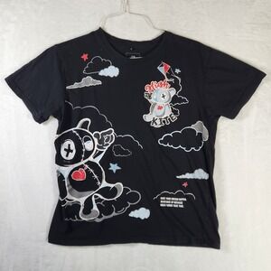 Southpole Black Graphic T Shirt Teddy Bear Cloud Kite XL (18-20) Boys